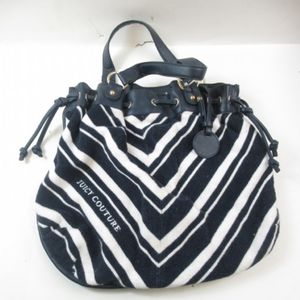 Juicy Couture Blue/White Chevron Handbag
